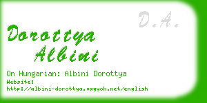 dorottya albini business card